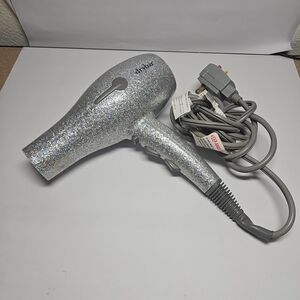 DryBar Silver Sparkly Glitter Gang Buttercup Blow Dryer Limited Edition